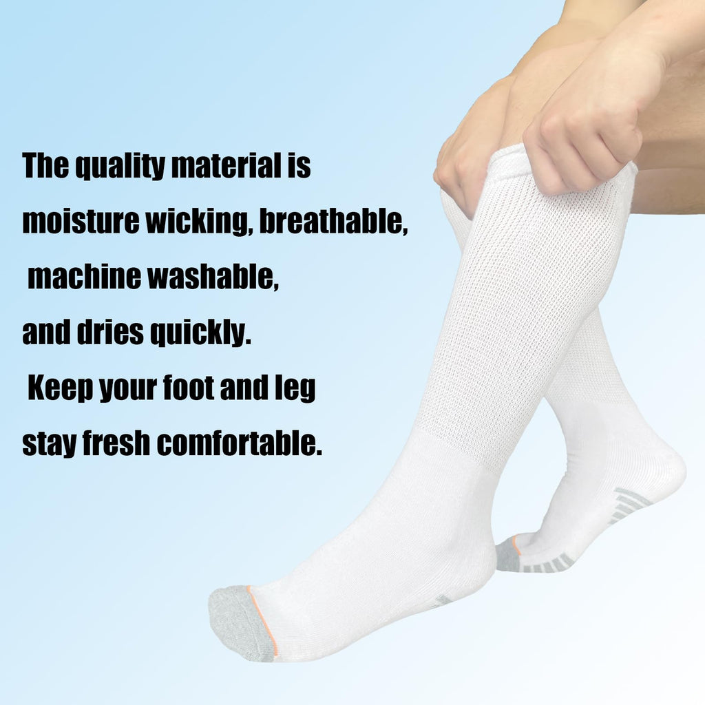 White Walking Boot Socks D315
