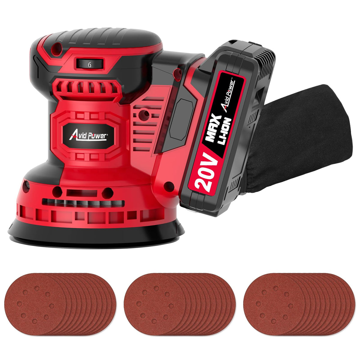 20V Cordless Random Orbital Sander 5” W16951
