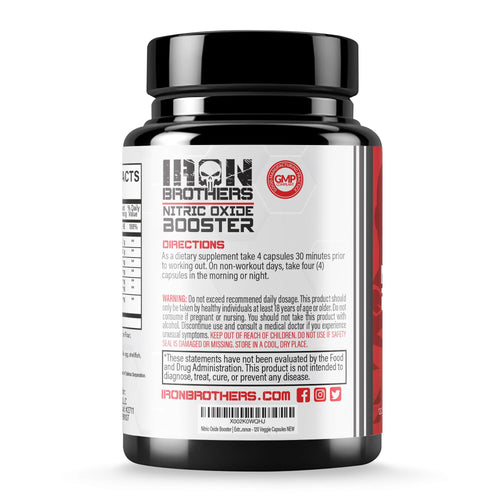 120 Vegan Capsules Nitric Oxide Supplement C1278