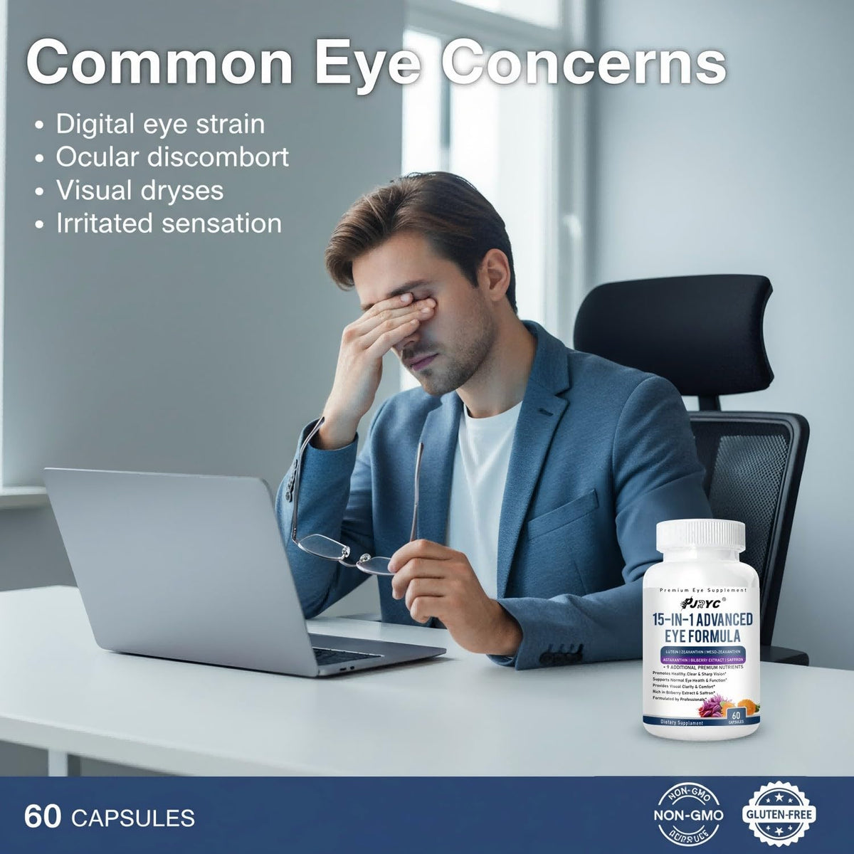 15 in 1 Eye Formula with Lutein 120 Capsules C171
