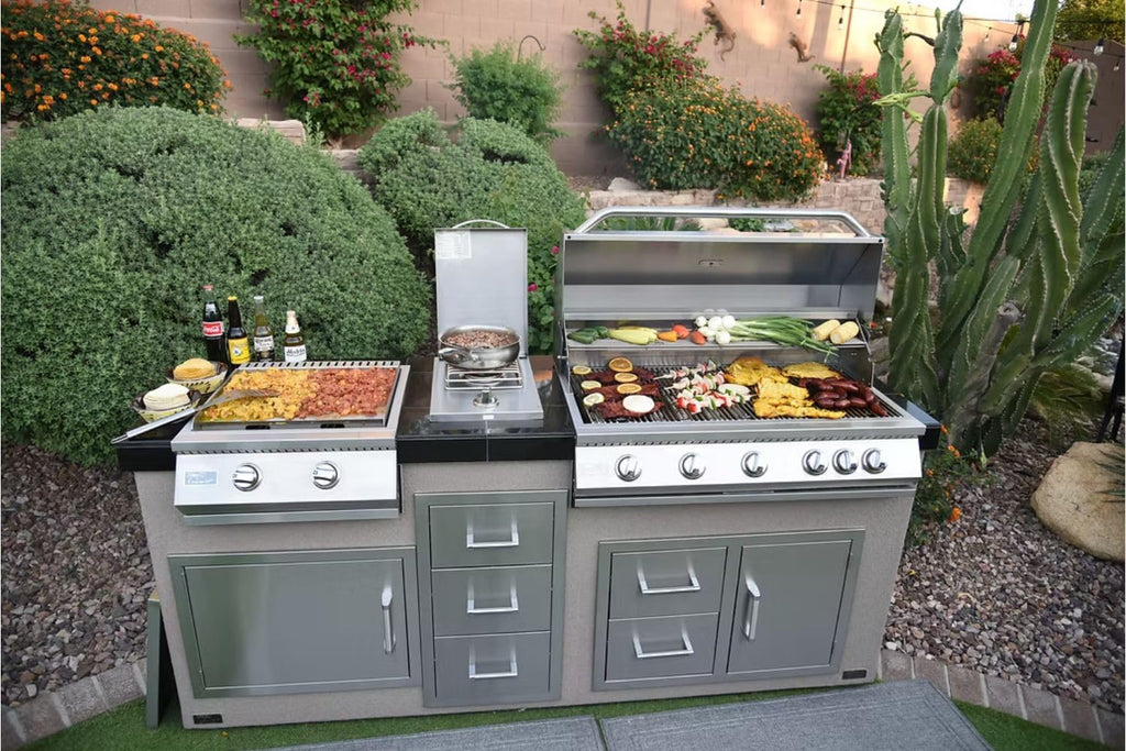 5 Burner Built-In Stainless Steel Propane Gas Grill with Back Burner L25532