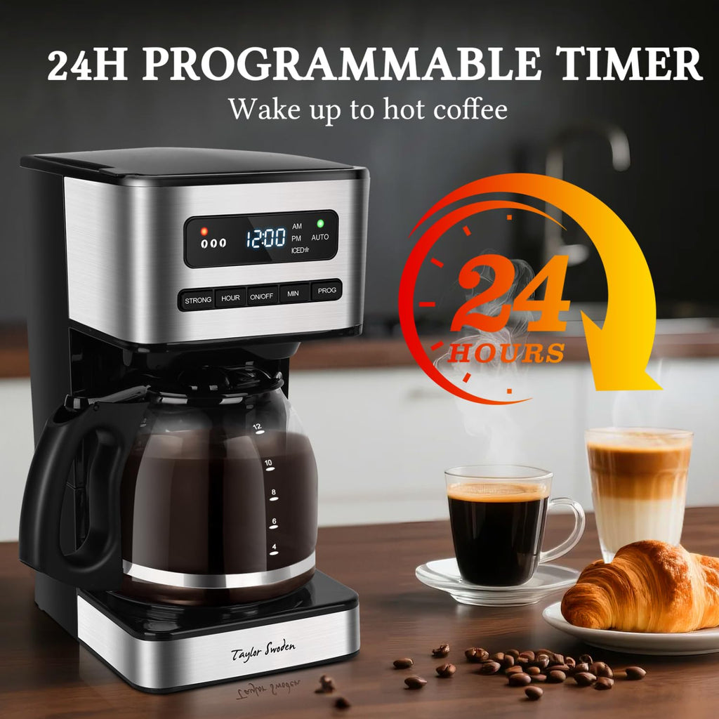Programmable 12 Cup Drip Coffee Maker V67136