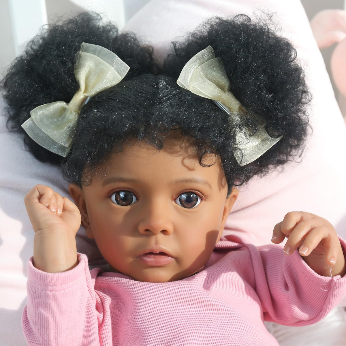 20 Inch Realistic Newborn Baby Doll in Pink Outfit P149641
