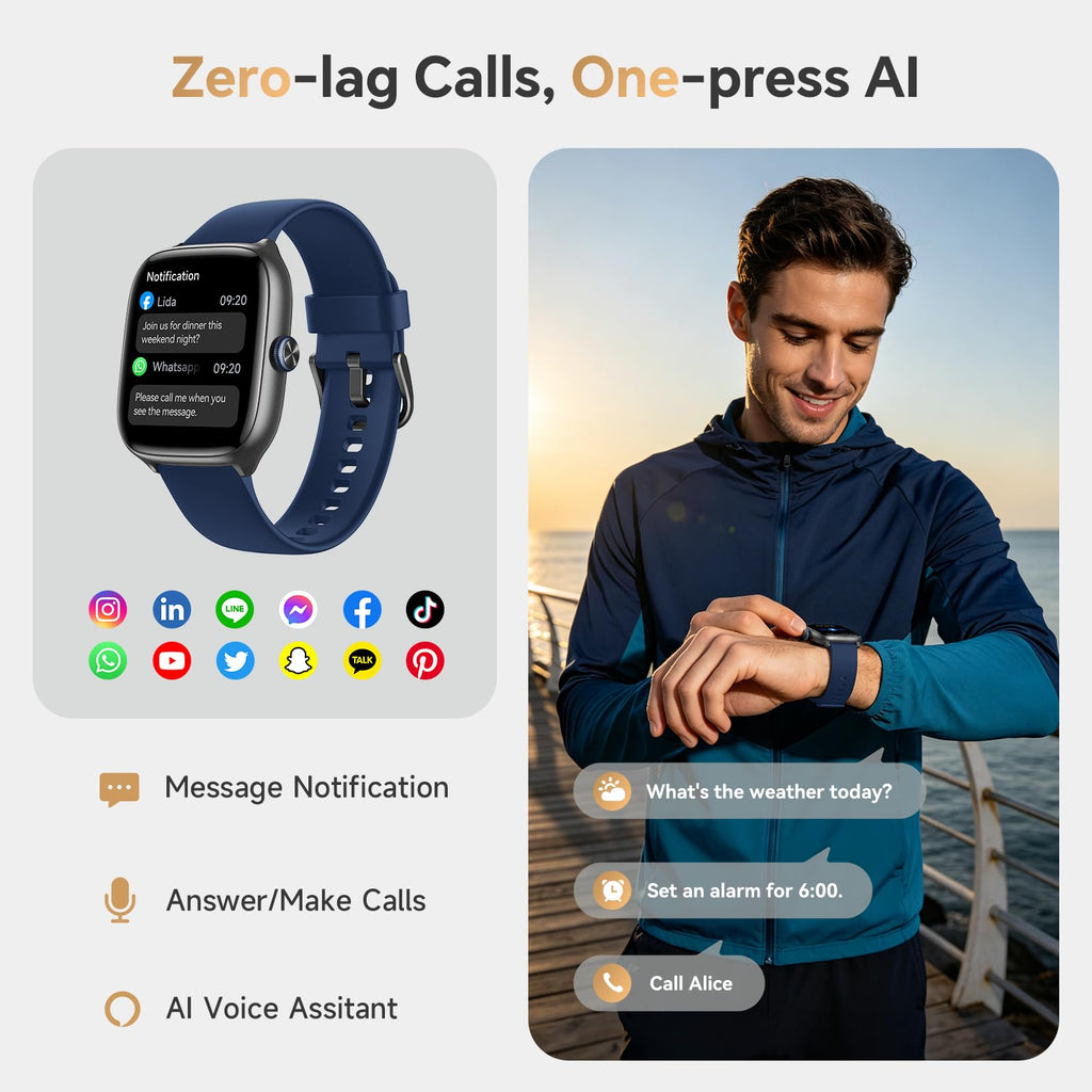 Smart Watch 40mm 3 Bands Deep Blue C9105