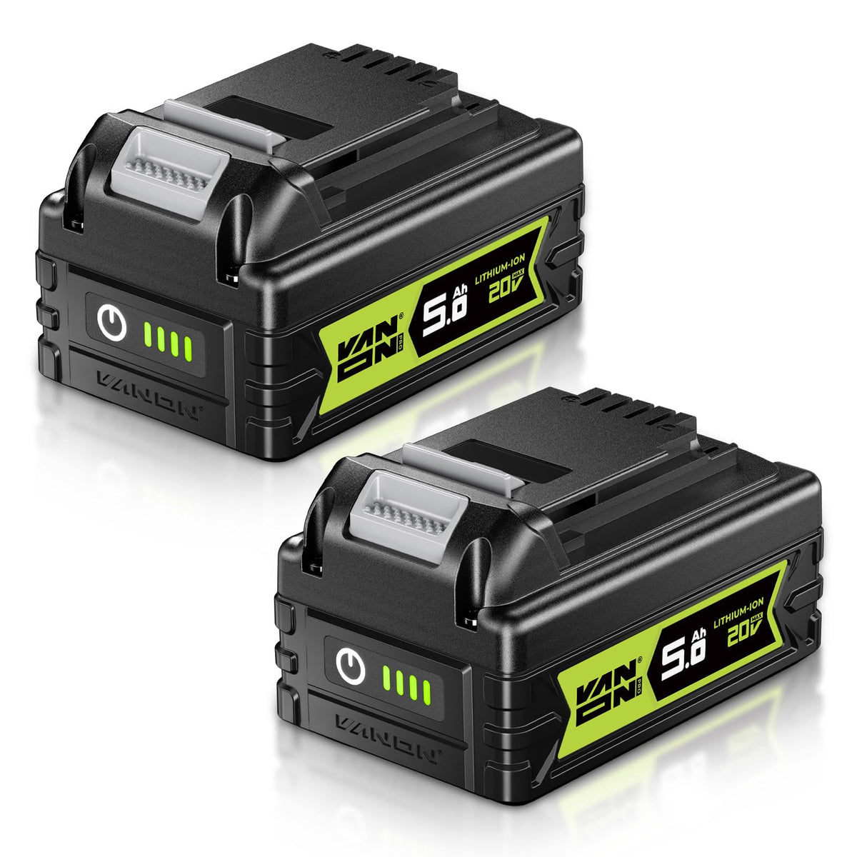 20V Max 5.0Ah Lithium Battery 2 Pack N88078