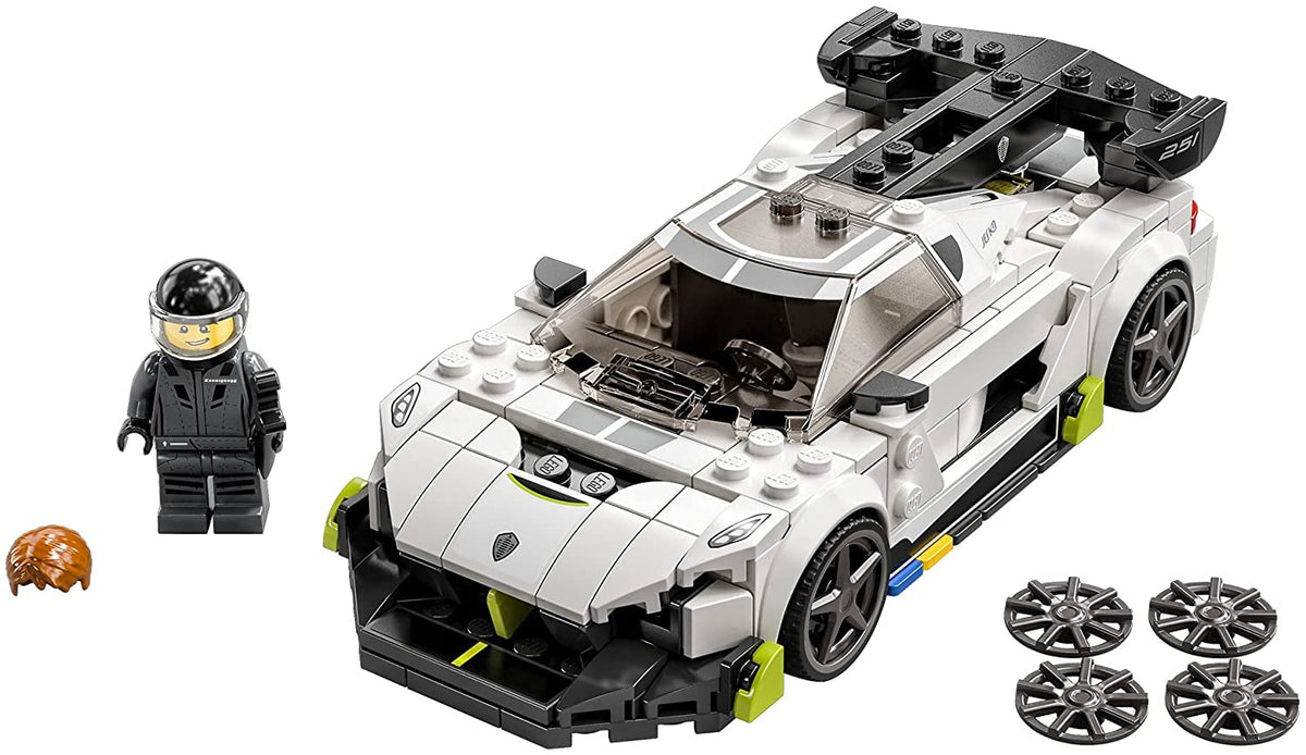Racing Sports Car Toy with Driver Minifigure P39102