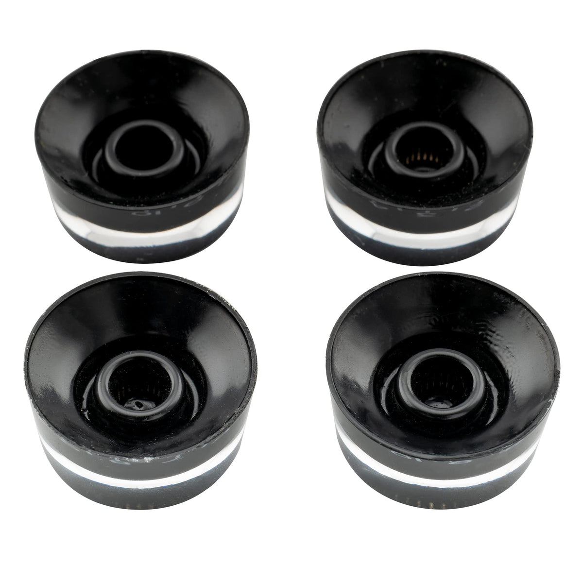 Black 4Pcs Guitar Knobs U5609
