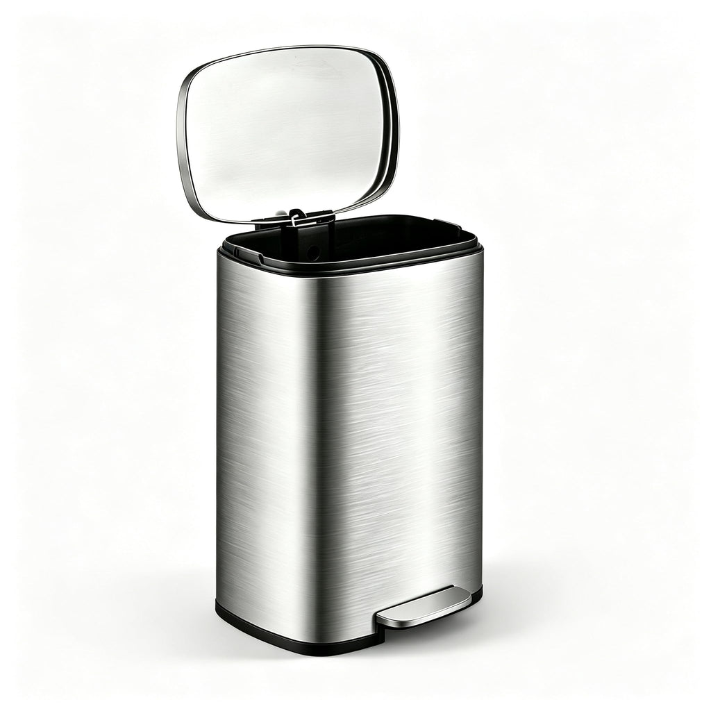 13 Gallon Stainless Steel Step Trash Can I537