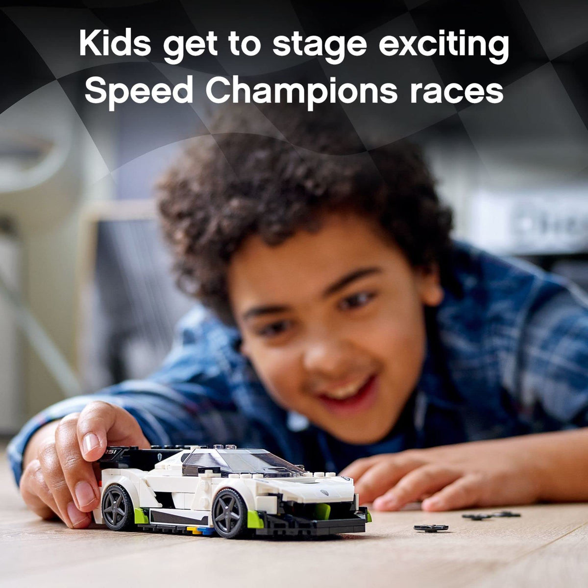 Racing Sports Car Toy with Driver Minifigure P39102