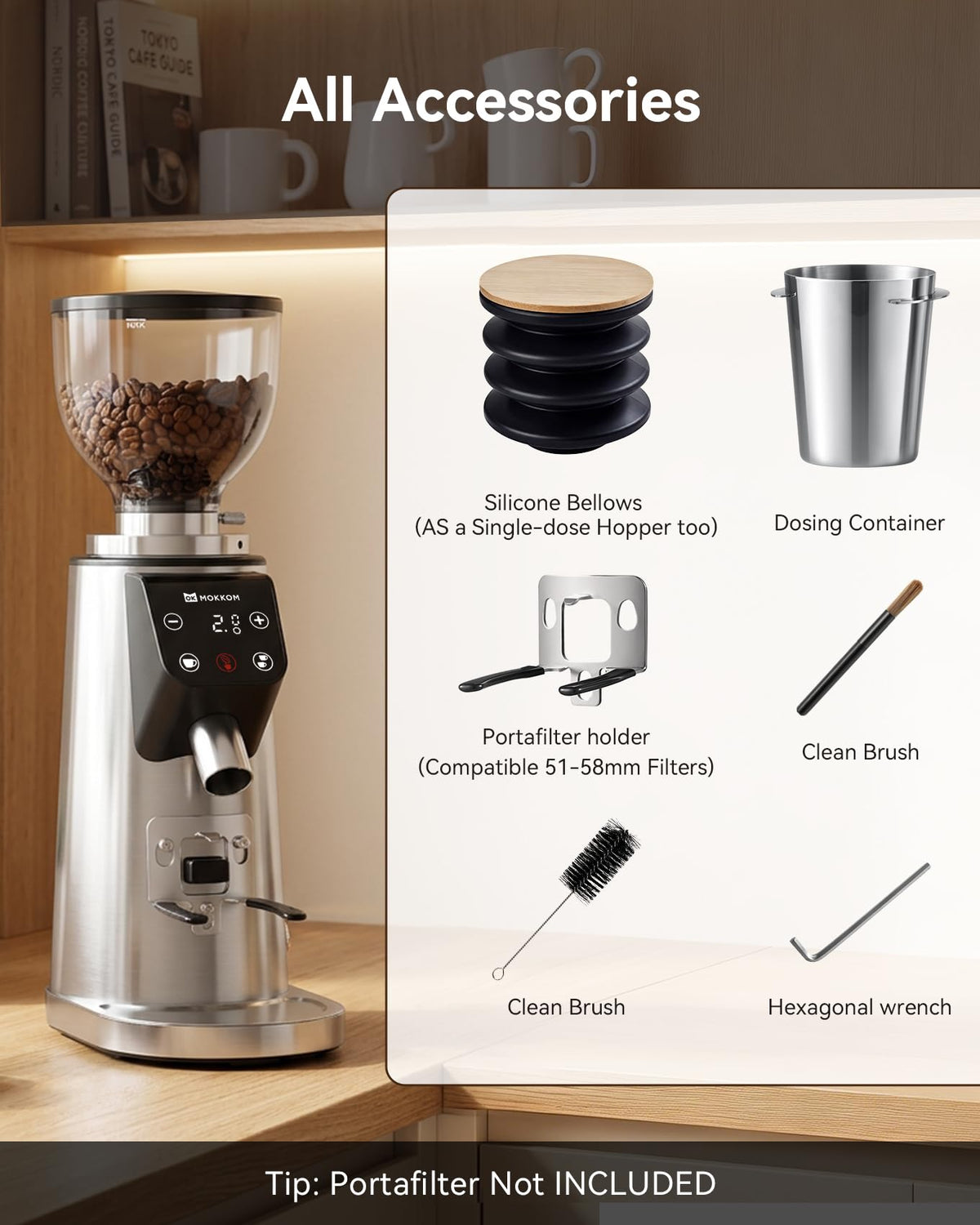 64mm Flat Burr Coffee Grinder V144839