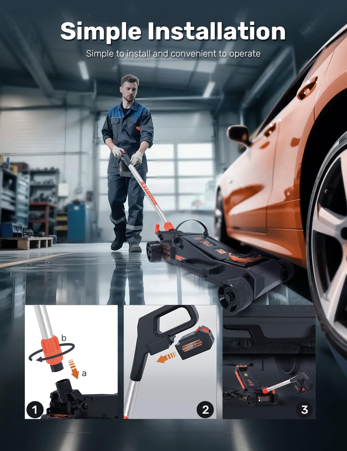 3 Ton Low Profile Electric Floor Jack I962046