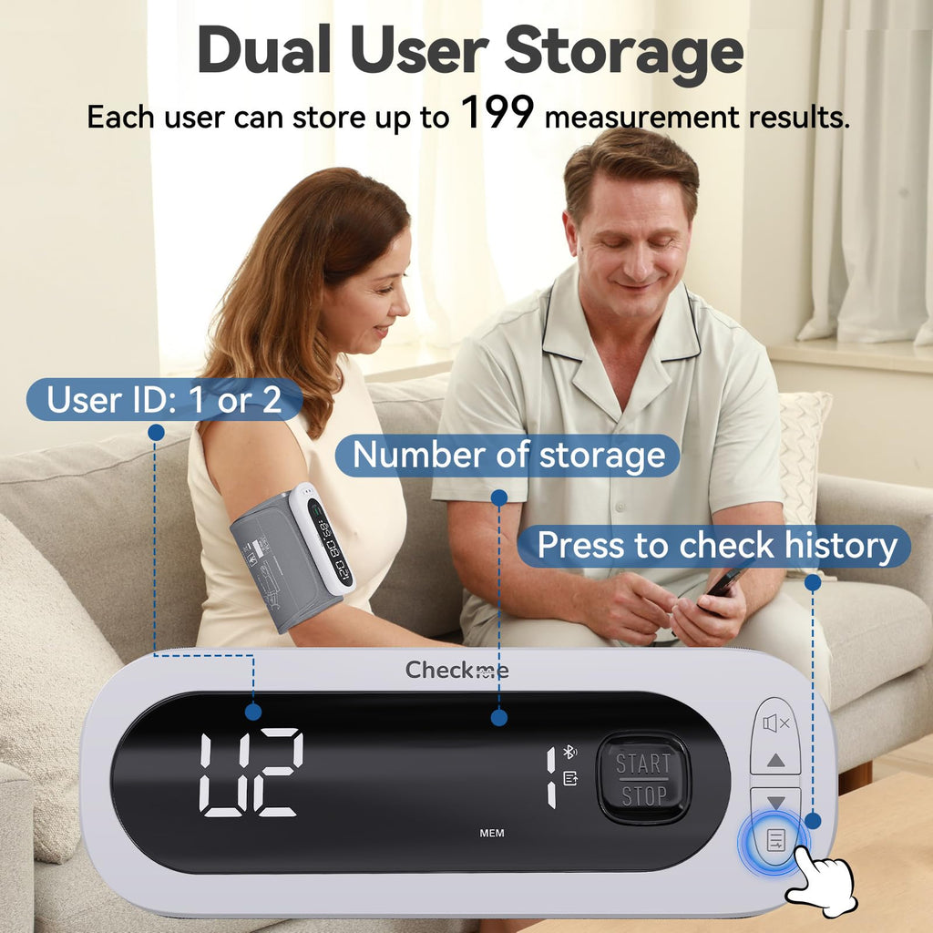 Rechargeable Automatic Upper Arm Blood Pressure Monitor D176136