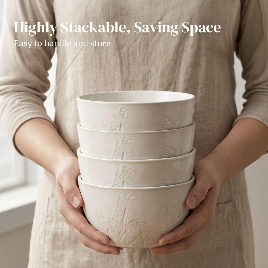 32 OZ Ceramic Soup Bowls Set of 4 Q163077