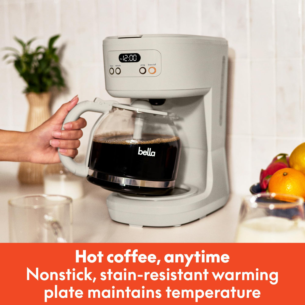 12-Cup Programmable Coffee Maker with Glass Carafe R54763