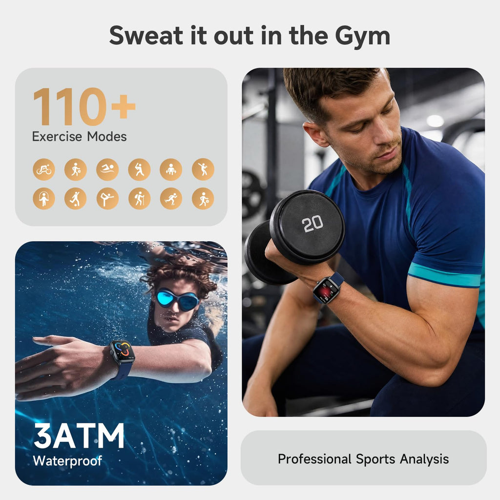 Smart Watch 40mm 3 Bands Deep Blue C9105