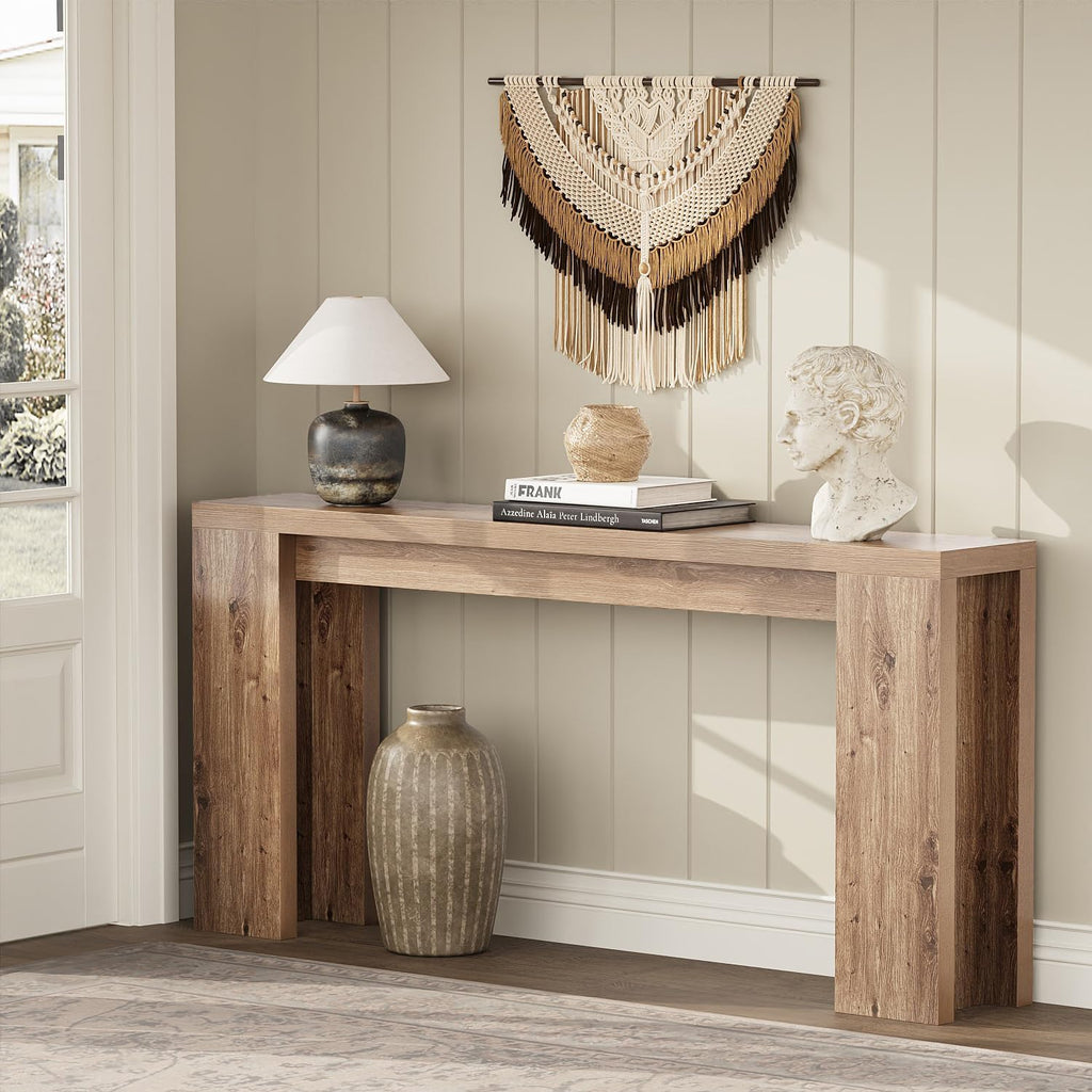 70.9" Extra Long Brown Console Table Q1878