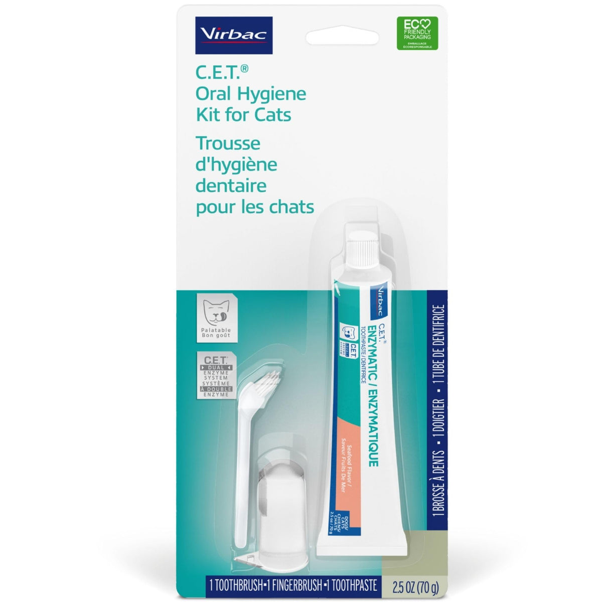 Seafood flavor Cat Toothpaste with Toothbrush O865658