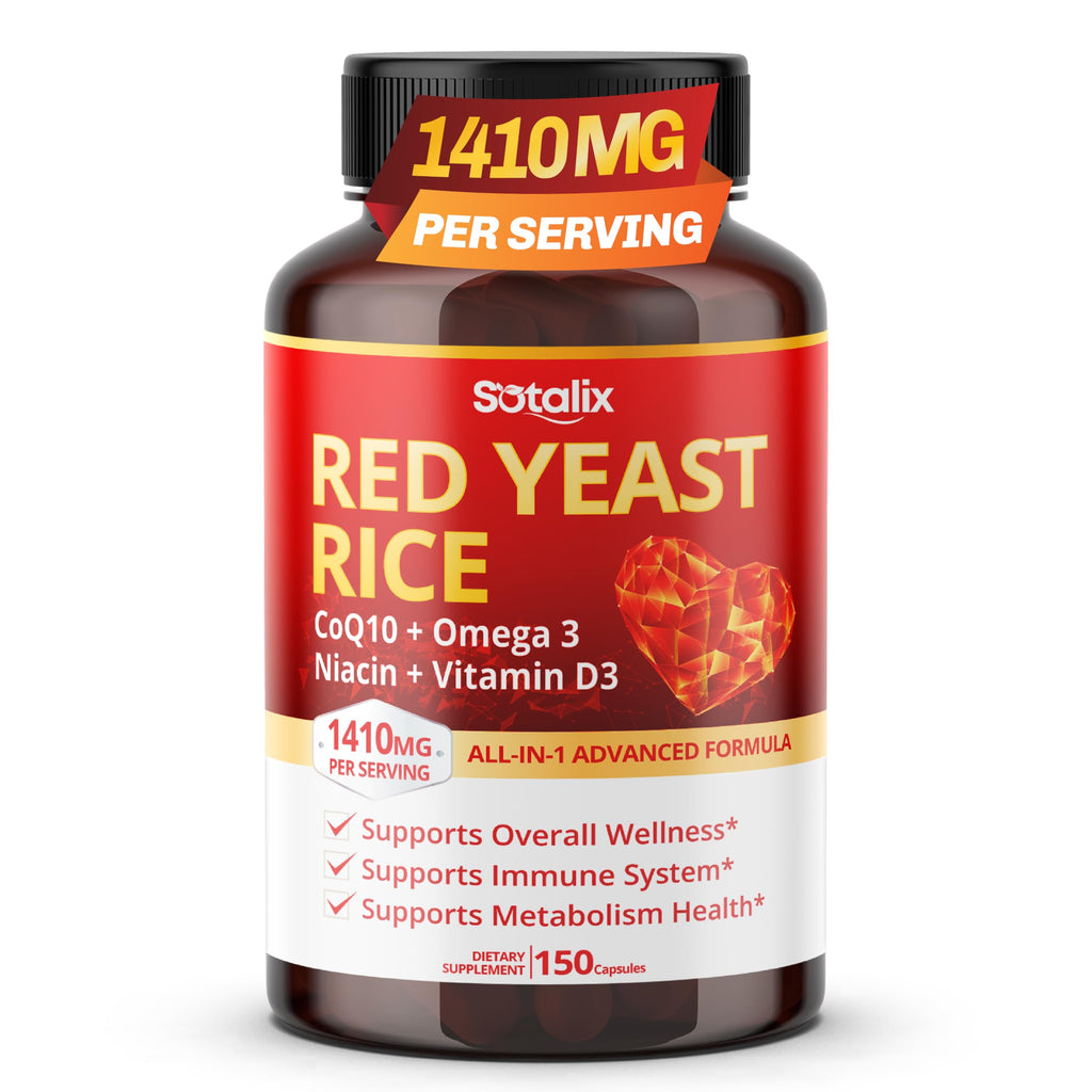 Red Yeast Rice Complex 1,410 mg 150 Capsules B802