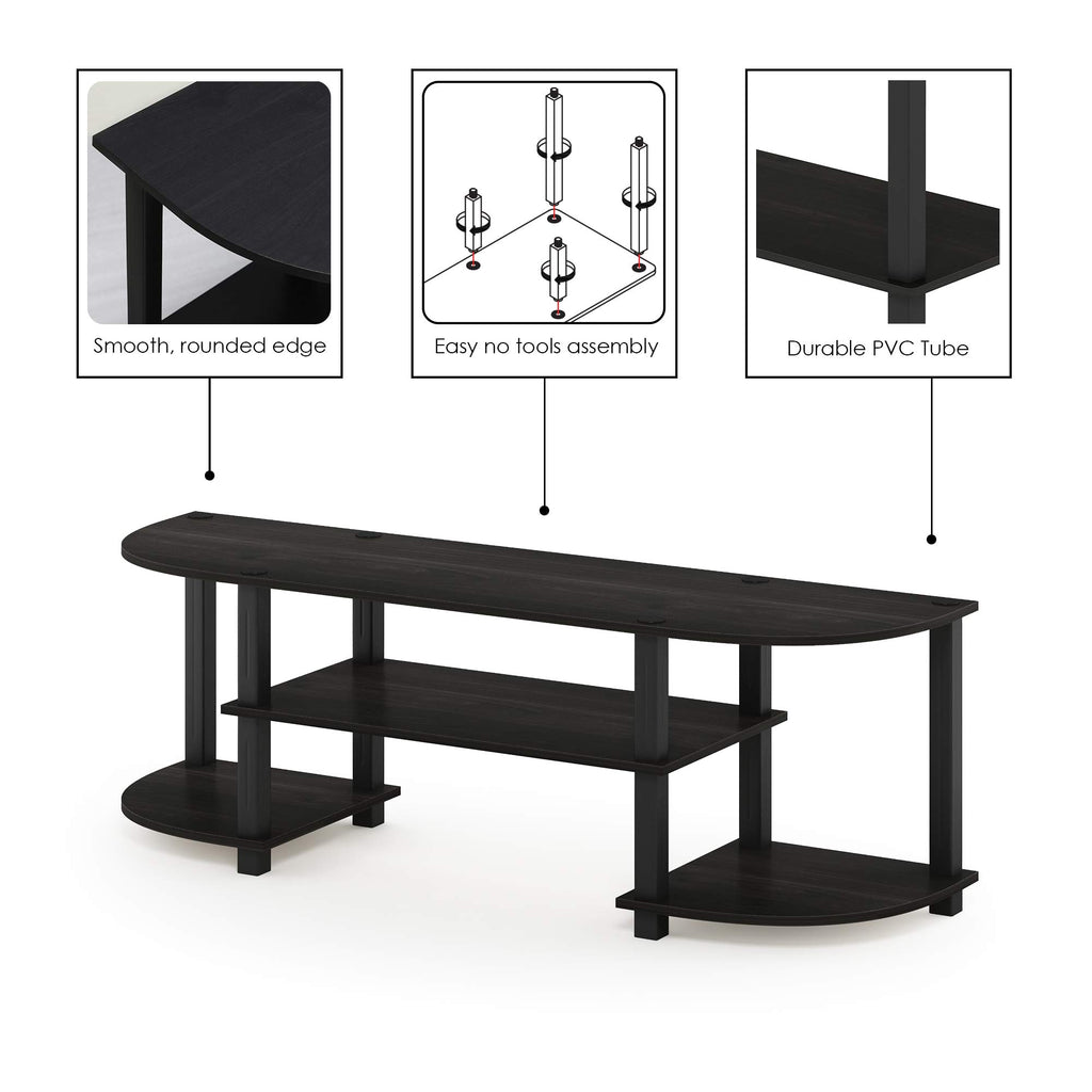 Espresso/Black TV Entertainment Center I142