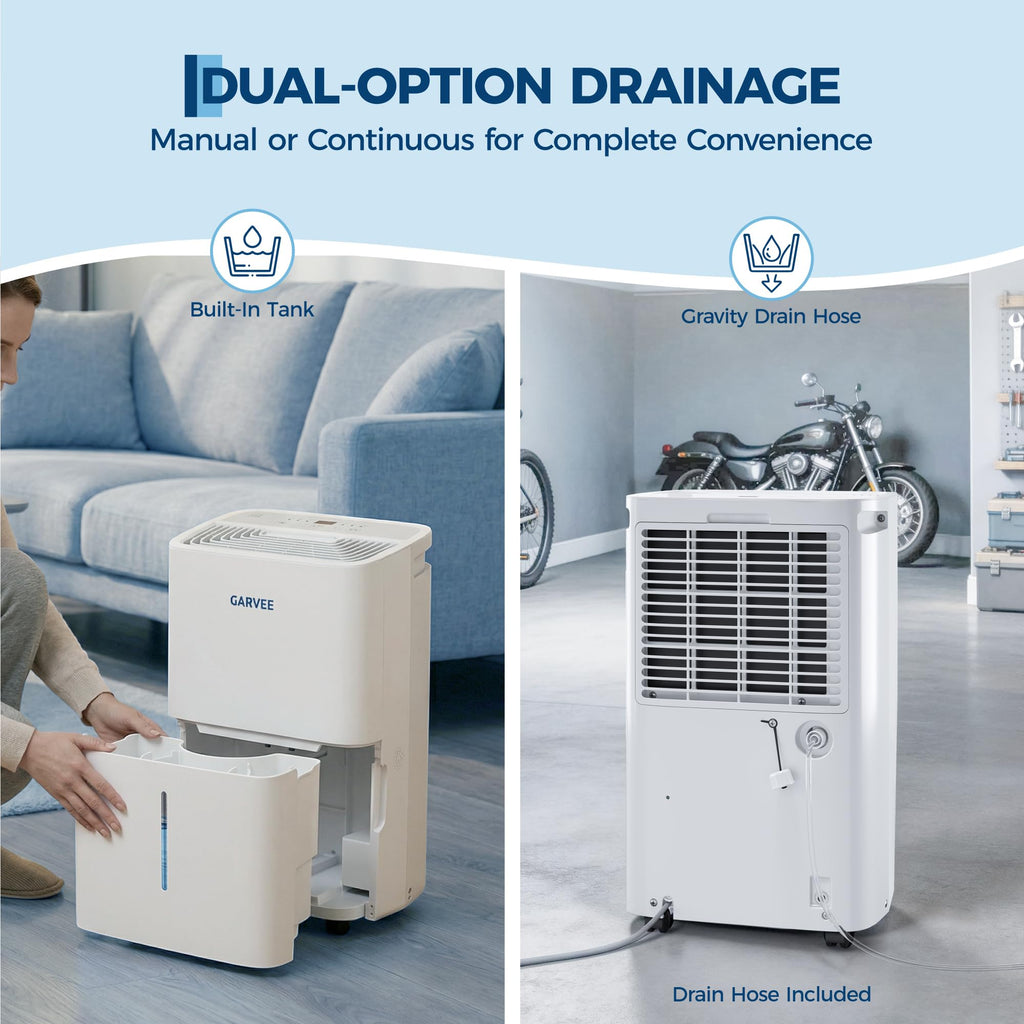 50-Pint Dehumidifier with 2.4Gal Water Tank H35331