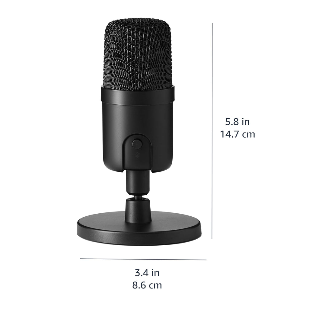 USB Condenser Microphone with Adjustable Stand, Black S869