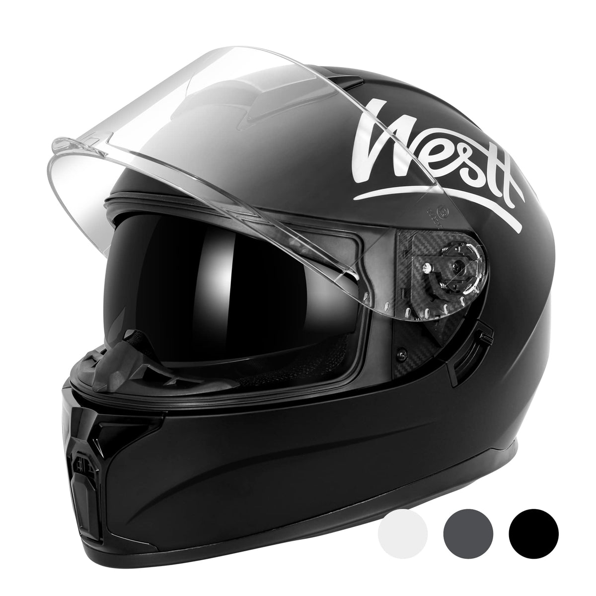Full Face Motorcycle Helmets Dual Visor DOT Approved F939392
