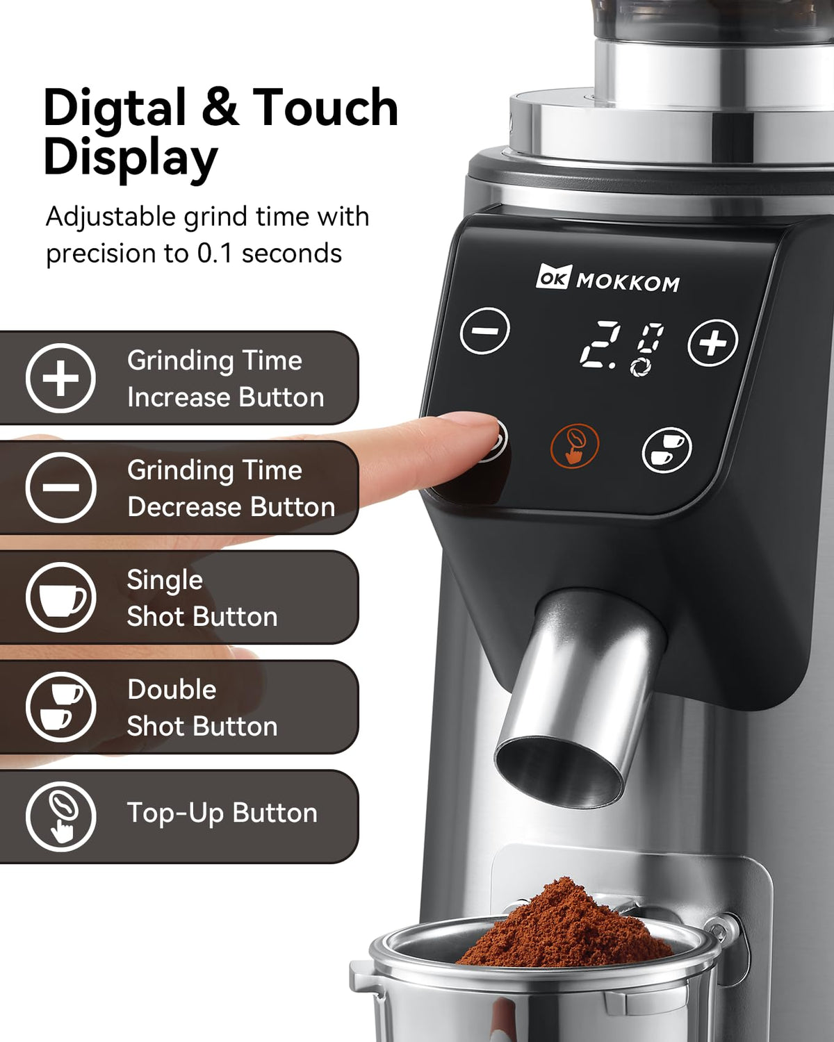 64mm Flat Burr Coffee Grinder V144839