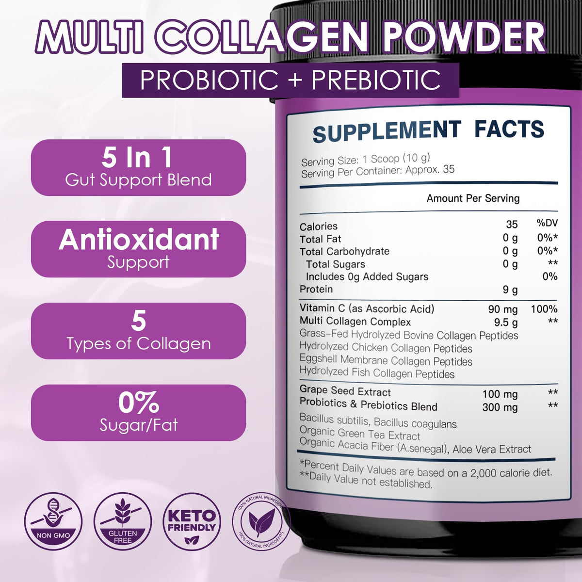 Collagen Peptides Powder with Probiotics Z36694