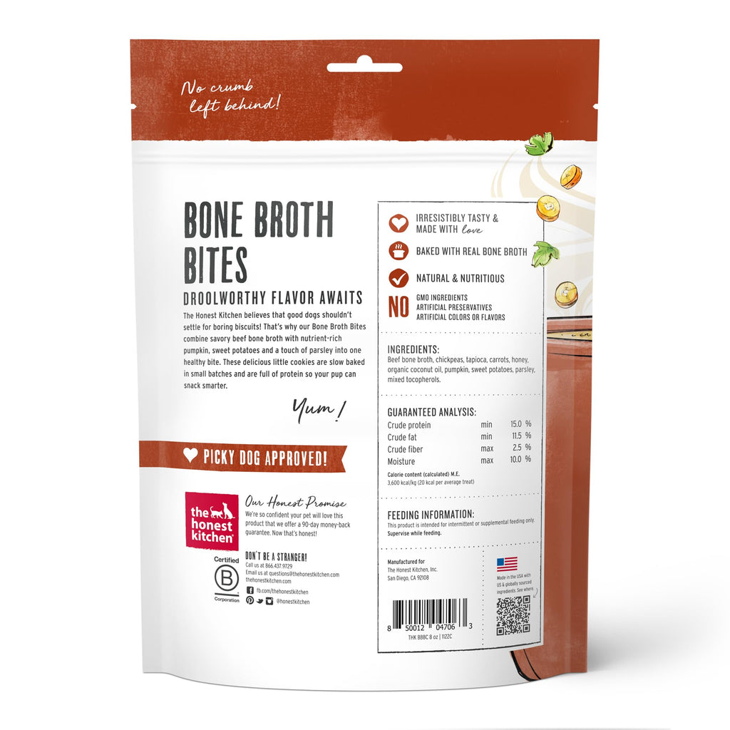 Grain Free Beef Bone Broth Sweet Potato Dog Treats 8 oz L6427