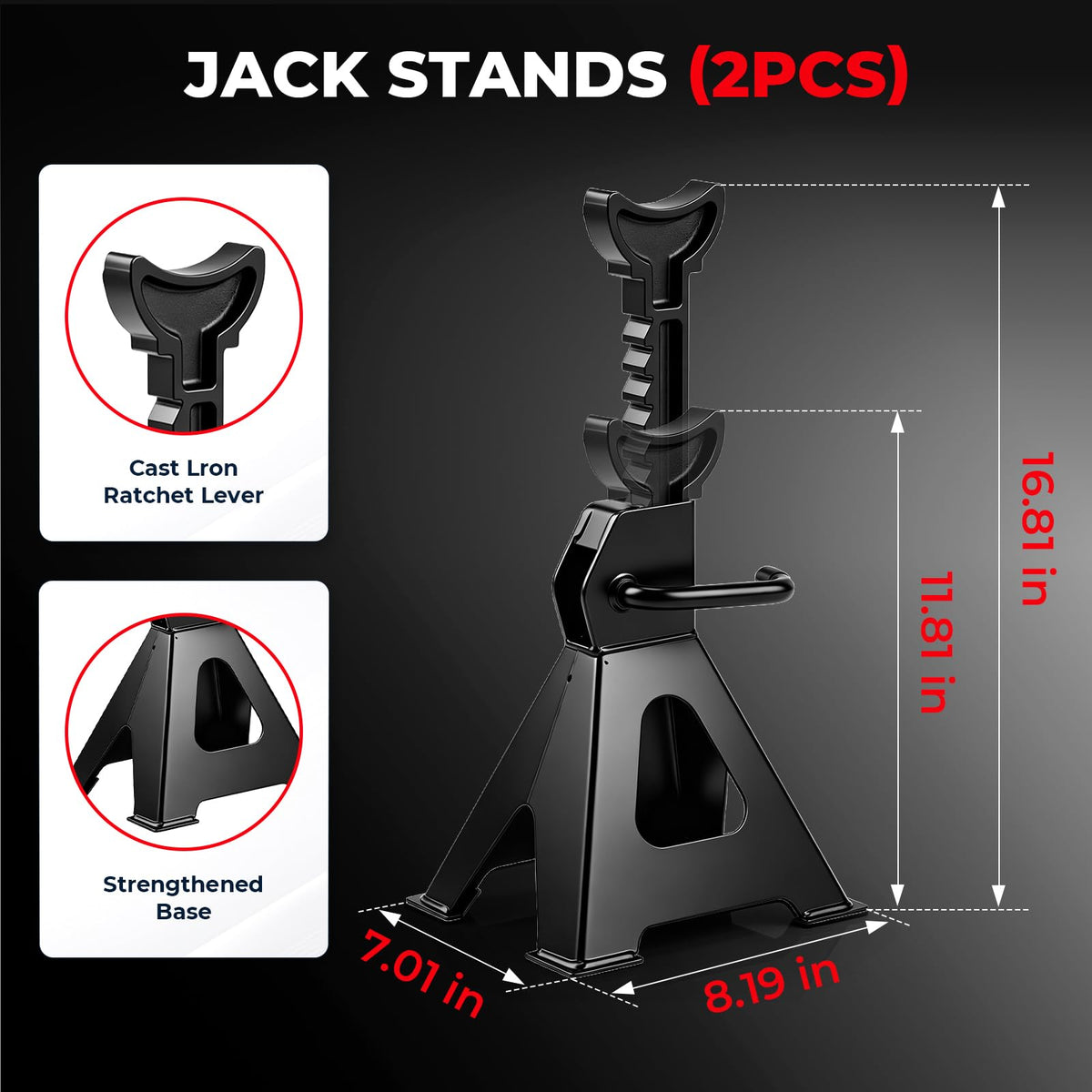 Heavy Duty Steel Hydraulic Floor Jack Q4292