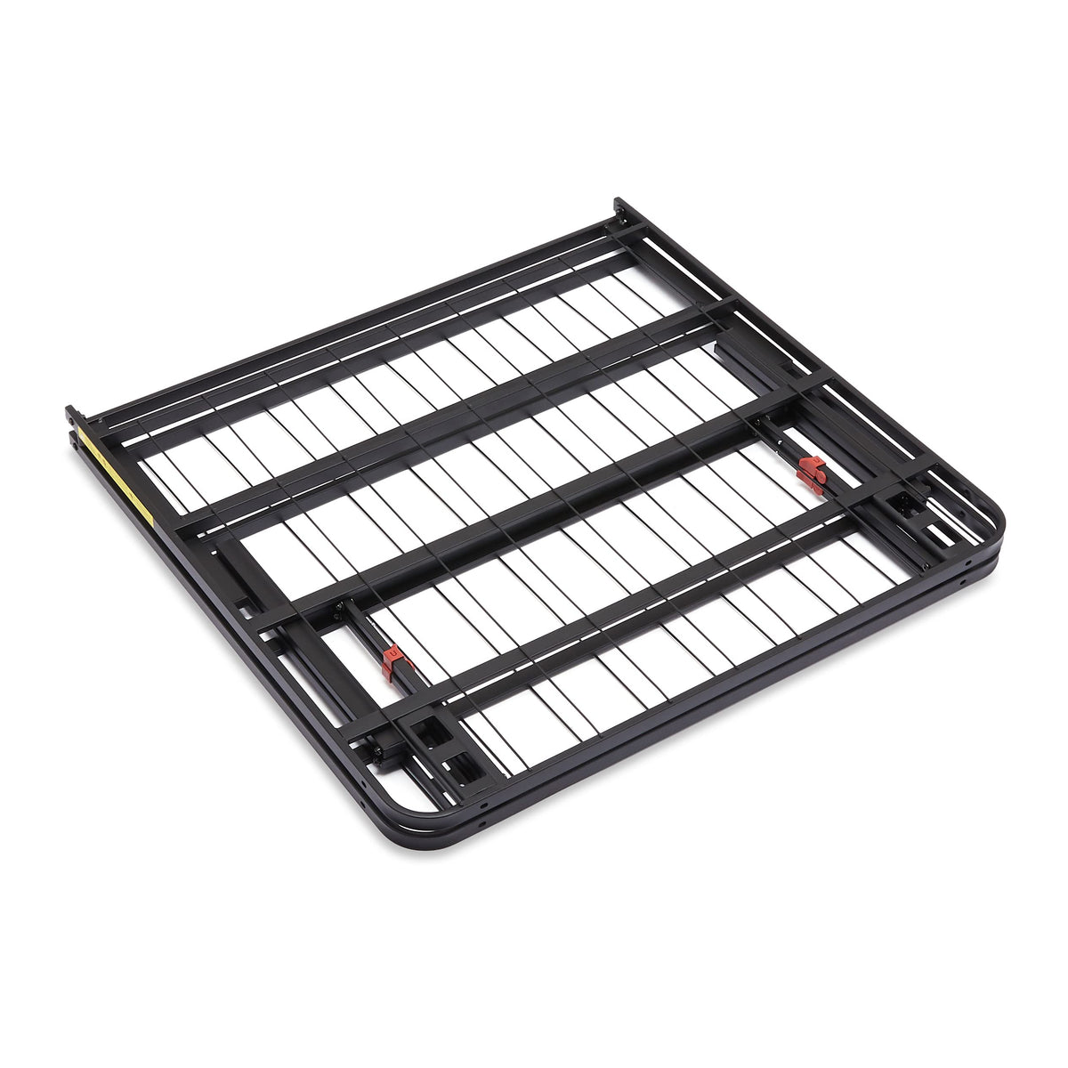 Foldable Metal Platform Bed Frame, 18 Inches High, Twin Size, Black B657