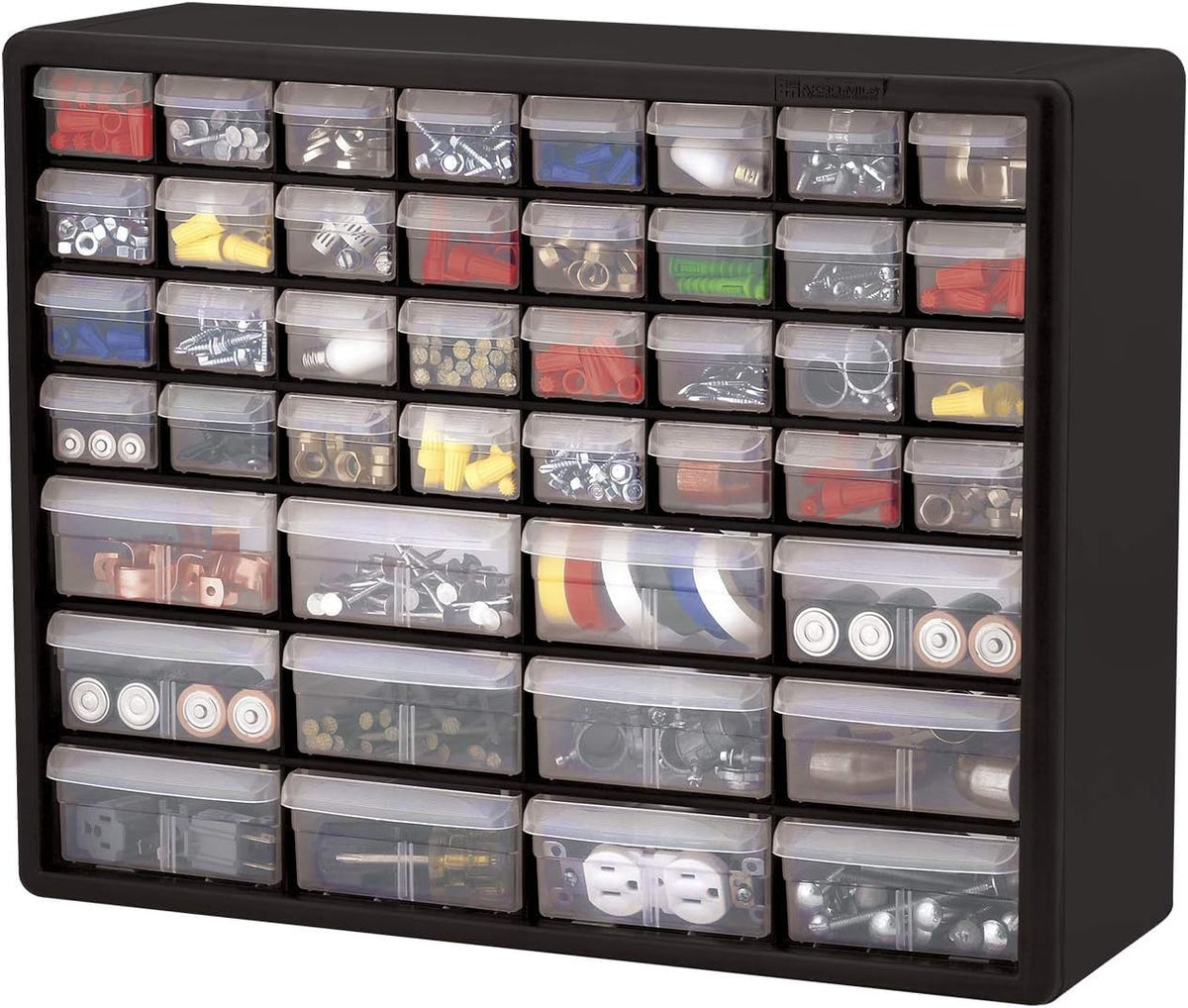 44 Drawer Black Plastic Storage Cabinet Q866921