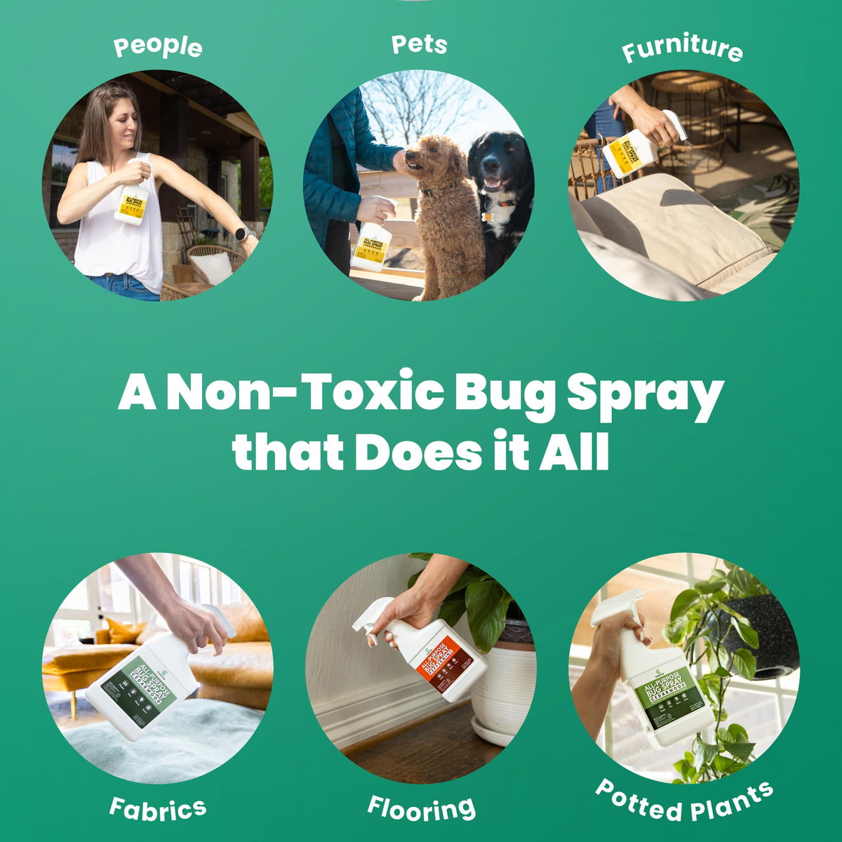 Natural Essential Oils Bug Spray Lemongrass Quart Q7820