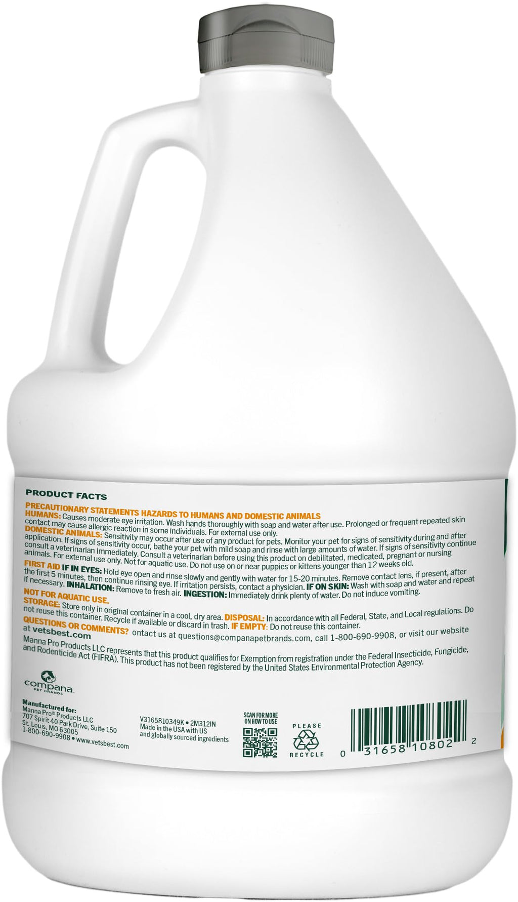 Flea & Tick Mosquito Yard & Kennel Spray for Dogs, 32 oz X617