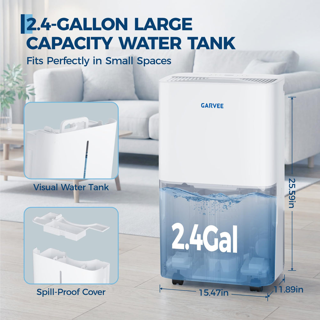 50-Pint Dehumidifier with 2.4Gal Water Tank H35331