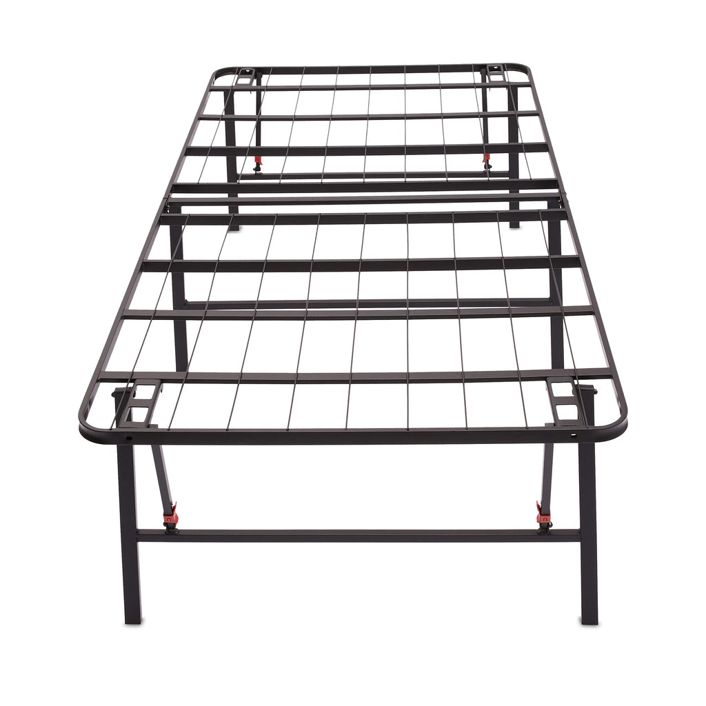 Foldable Metal Platform Bed Frame, 18 Inches High, Twin Size, Black B657