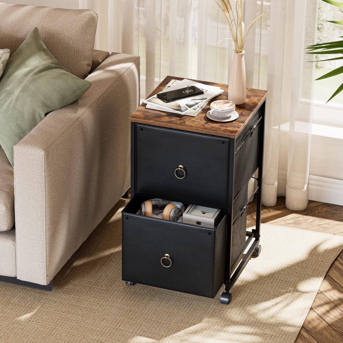 2 Drawer Mobile File Cabinet N41736