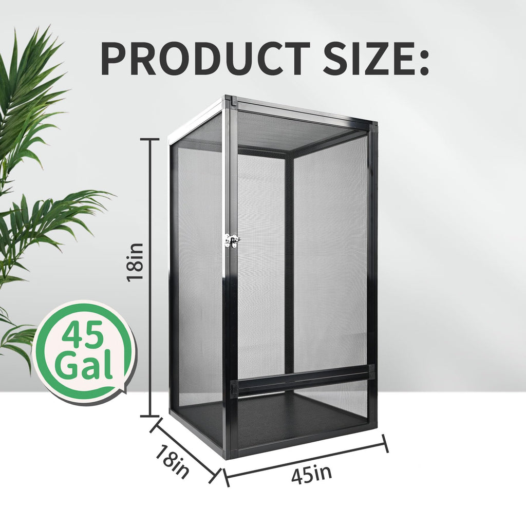 45 Gallon 32"x18"x18" Mesh Reptile Enclosure K800