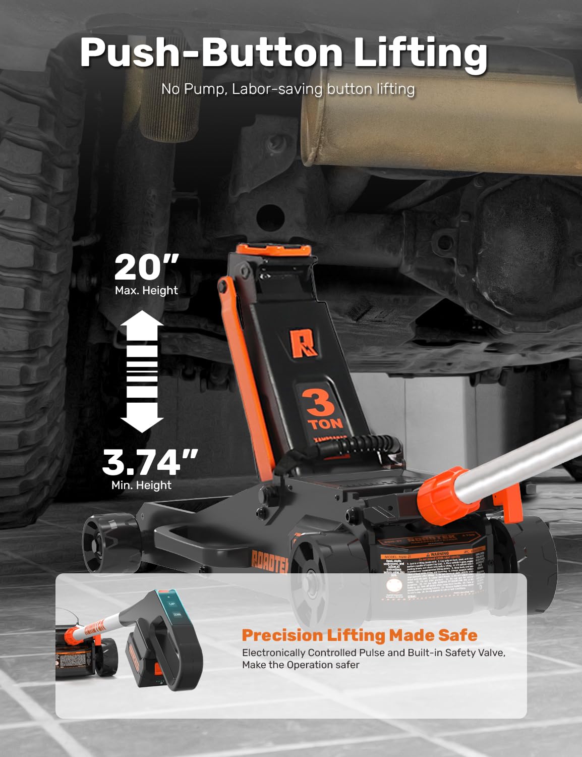 3 Ton Low Profile Electric Floor Jack I962046
