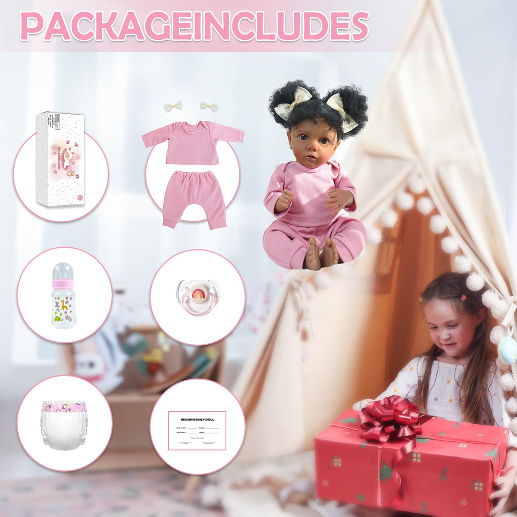 20 Inch Realistic Newborn Baby Doll in Pink Outfit P149641