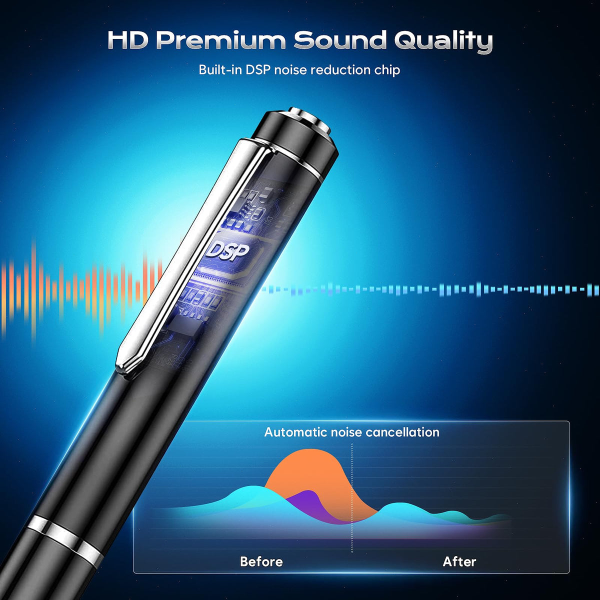 64GB Digital Voice Recorder V744