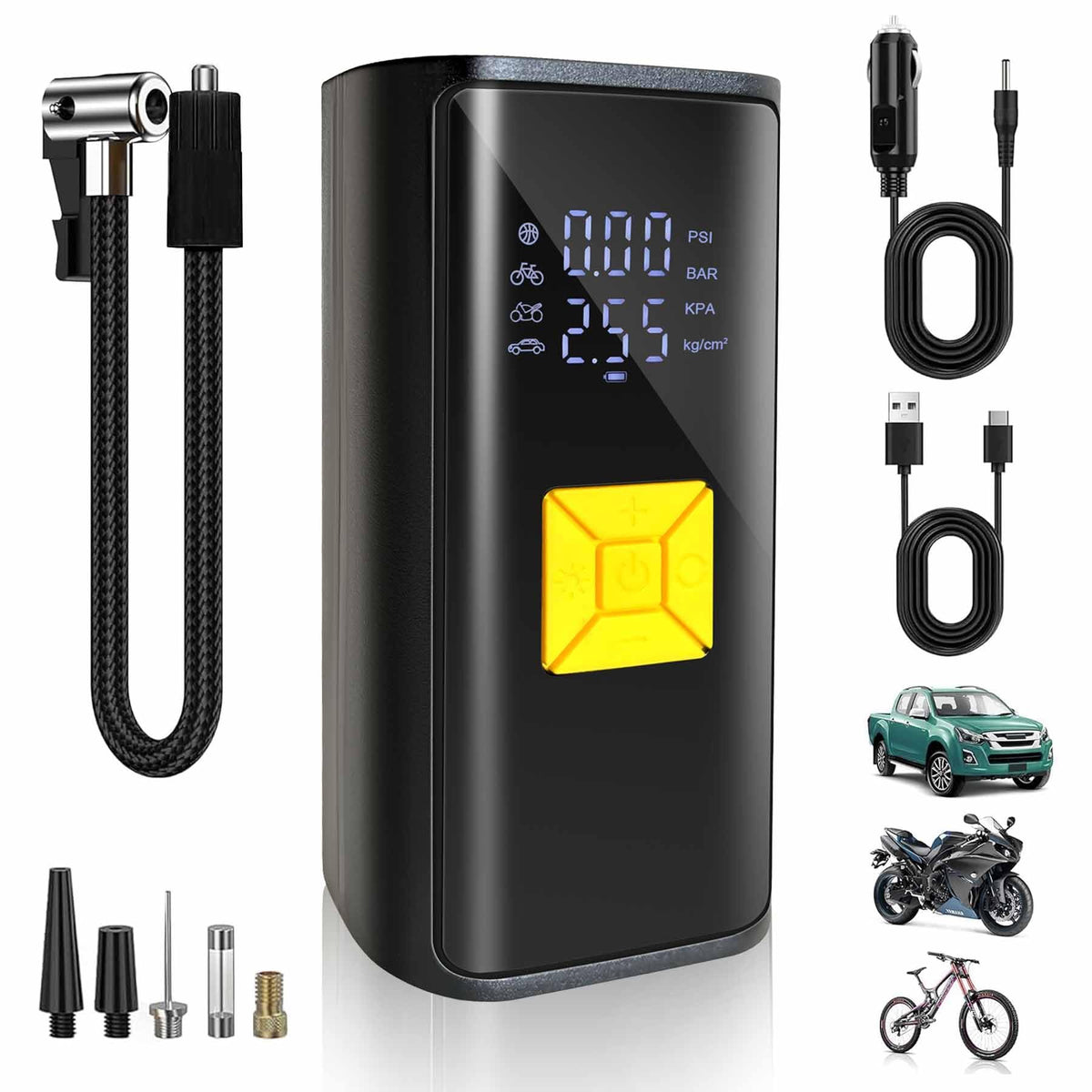 Portable Air Compressor 150 PSI Digital Tire Inflator X228