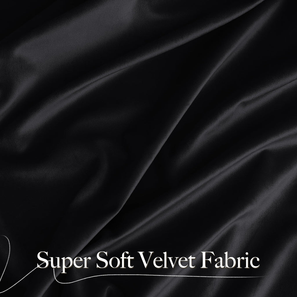 Black Out Velvet Curtains 108 inches Long A154
