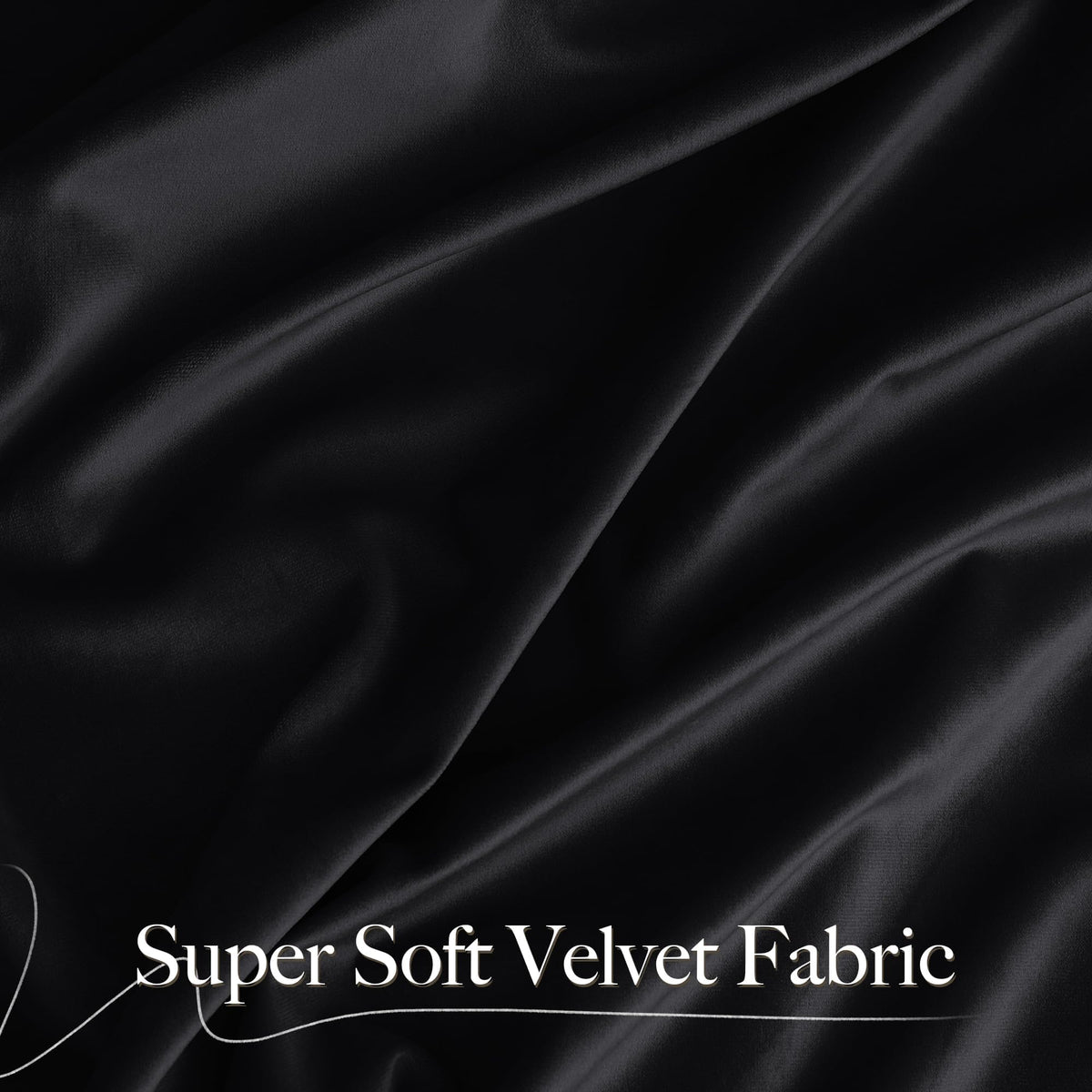 Black Out Velvet Curtains 108 inches Long A154
