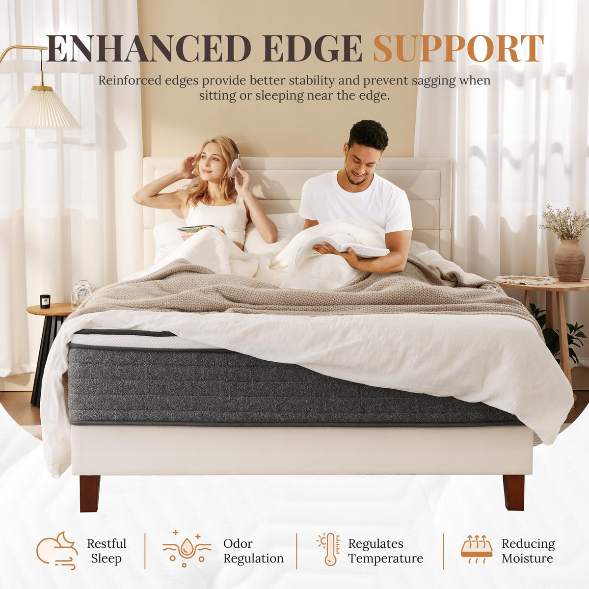 Full Size 10 Inch Hybrid Mattress E3297