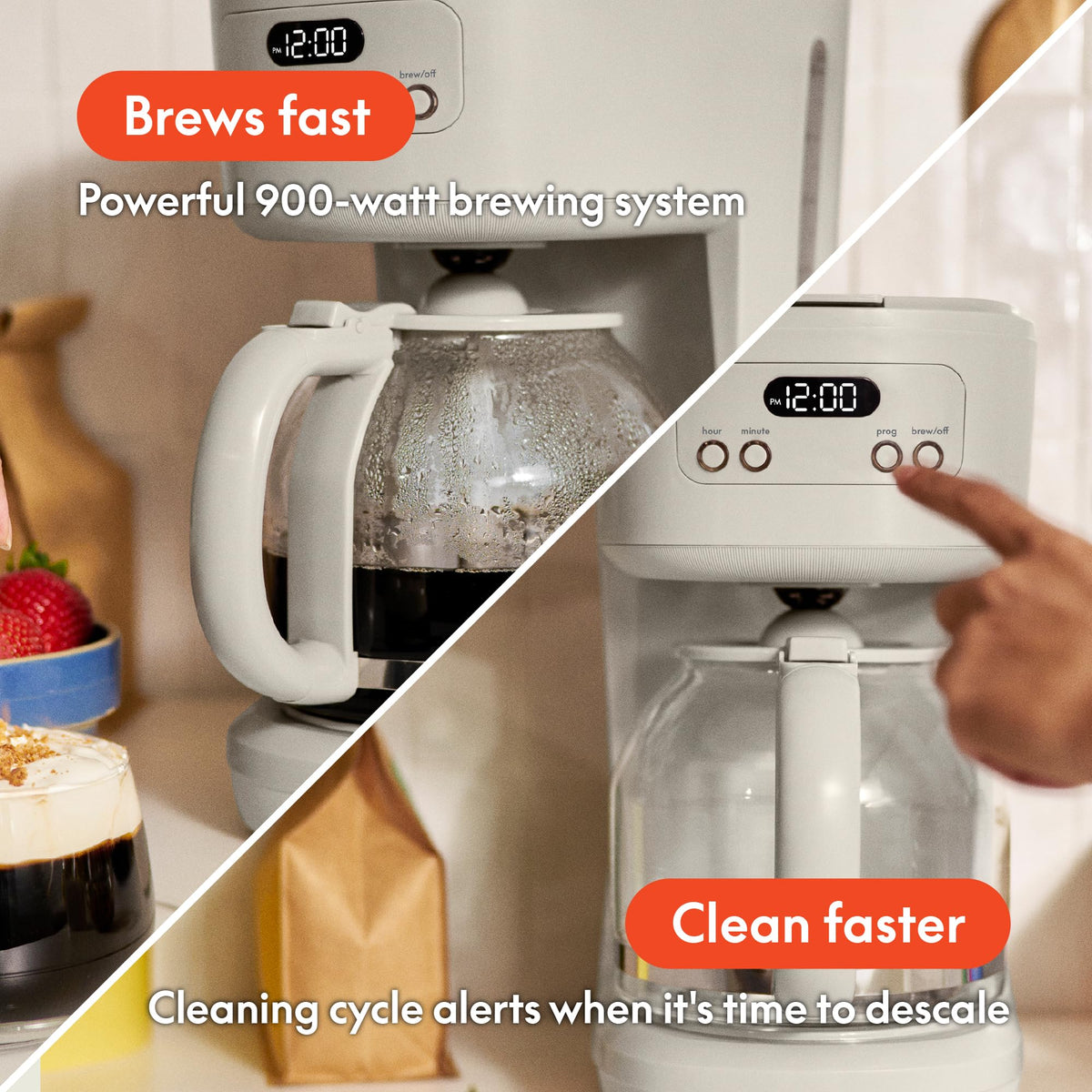 12-Cup Programmable Coffee Maker with Glass Carafe R54763