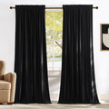 Black Out Velvet Curtains 108 inches Long A154