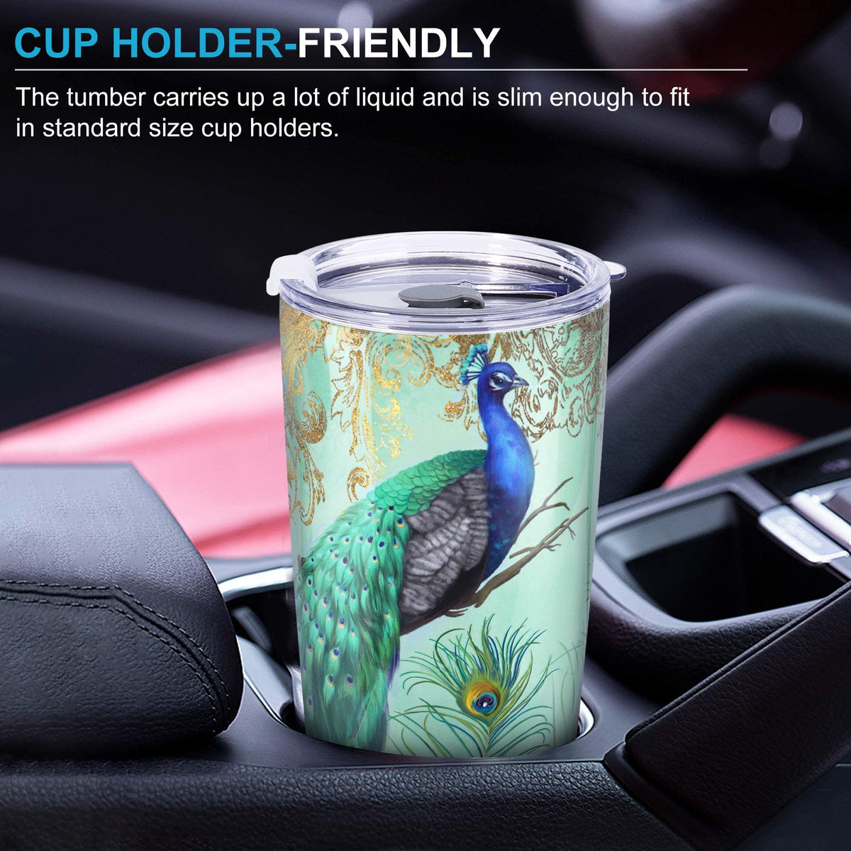 20 oz Insulated Stainless Steel Tumbler with Straw Lid M47190