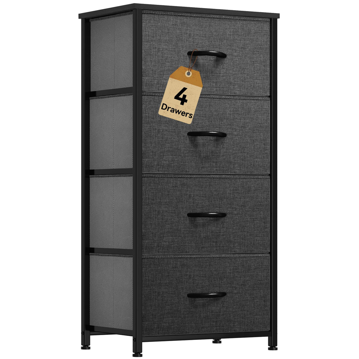 4 Drawer Fabric Dresser D381