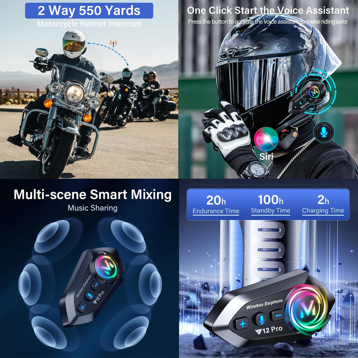 DOT Approved Flip Up Full Face Bluetooth Motorcycle Helmet E8794